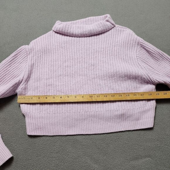 Aritzia Wilfred Free Harper Sweater Merino Wool Turtleneck Mauve Pink Sz XS - Picture 10 of 10